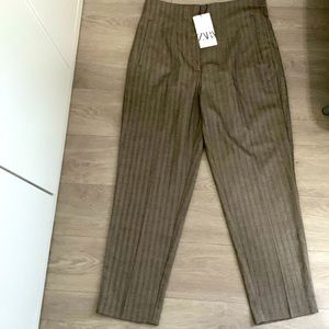 Zara women stylish high waist pants NWT size Large